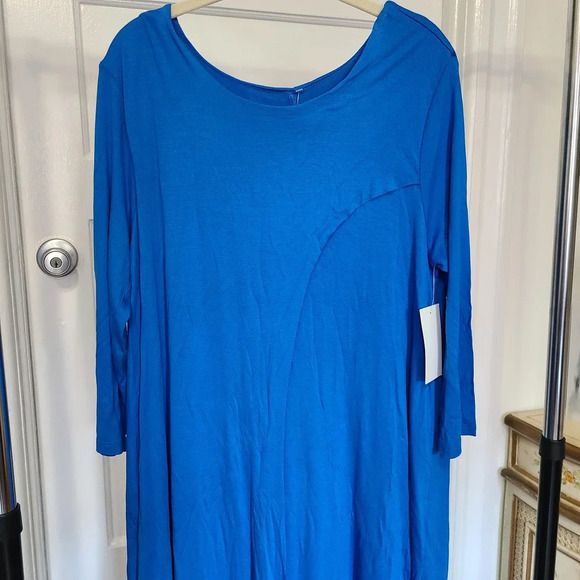 Soft Surroundings Women's Alexandra Asymmetrical Long Maxi Dress Size Large NWT - Picture 5 of 8